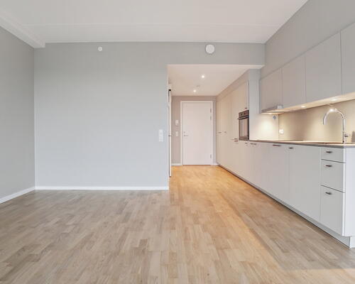 1 vær. bolig i UN17 Lunden - et bofællesskab for dig over 40 år - 1. række til grønne omgivelser - Unik udsigt