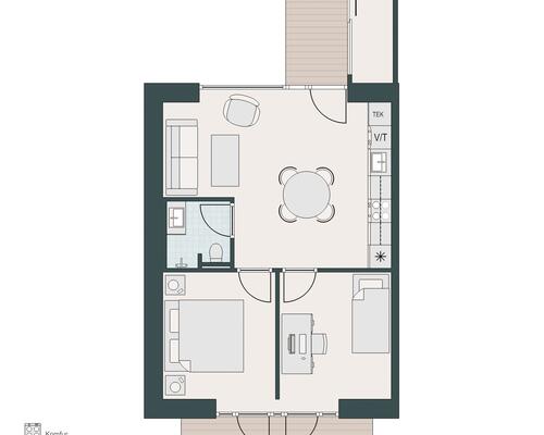 Skøn 3-værelses med stor altan og cykelafstand til Aarhus C