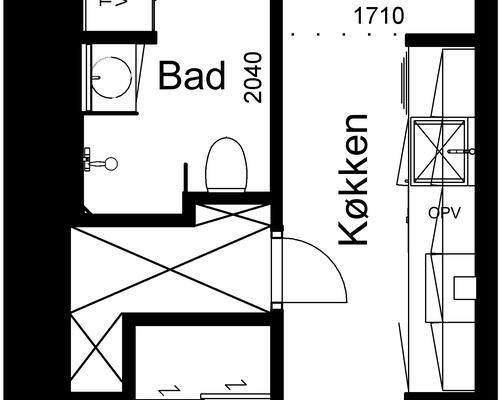 1 værelses lejlighed i Billund