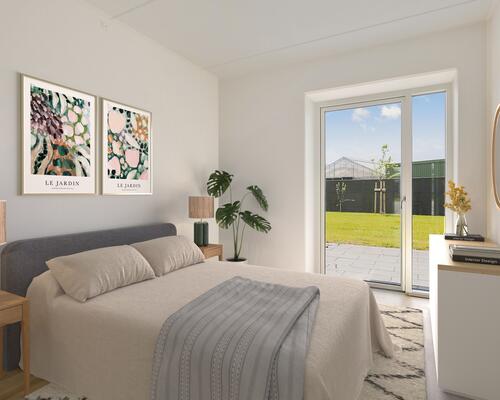 Skøn 3-værelses med stor terrasse og tæt på Aarhus