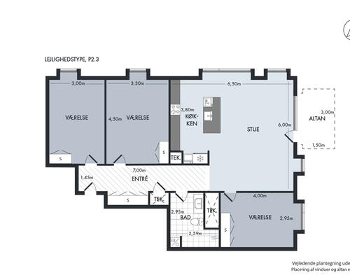 4 værelses lejlighed i Hørsholm