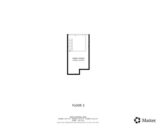 2 værelses lejlighed i København S