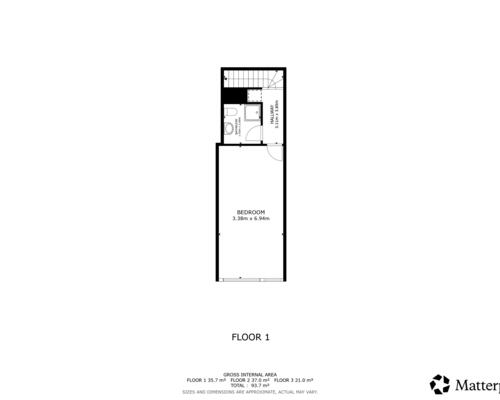 2 værelses lejlighed i København S