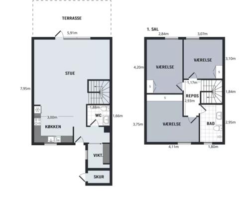 4 værelses hus i Kolding