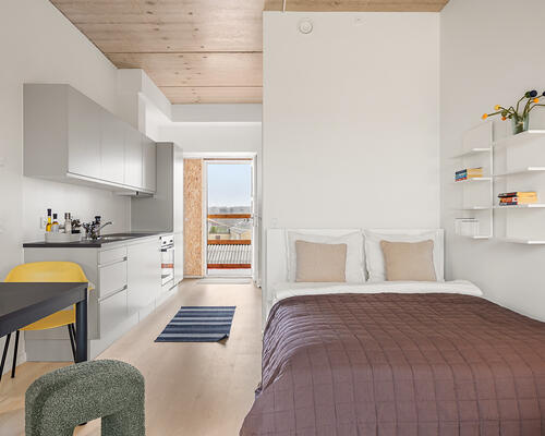 Velindrettet 1-værelses med åbent alrum og attraktive fællesfaciliteter i SideBySide