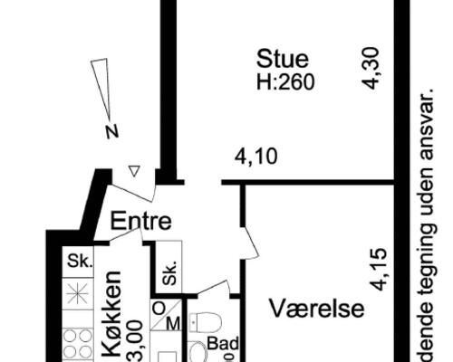 Charmerende lejlighed med rigtig god beliggenhed | Kongens Lyngby