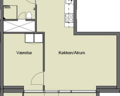 2 værelses lejlighed i Horsens