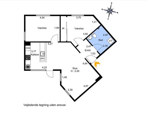 3 værelses lejlighed i Farum