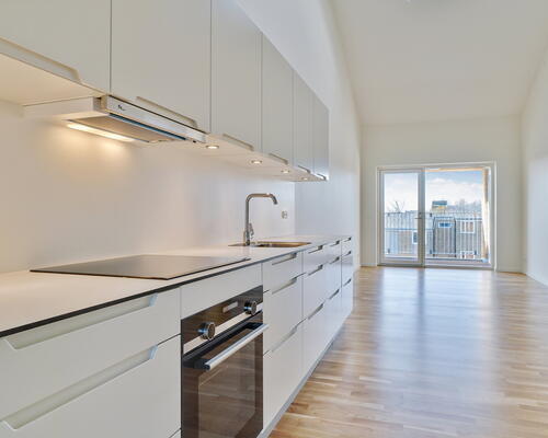 Bygården - Modern lejlighed i lækre materialer med plads til familien