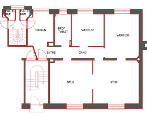4 værelses lejlighed i Hellerup