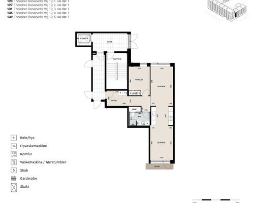2 værelses lejlighed i København SV