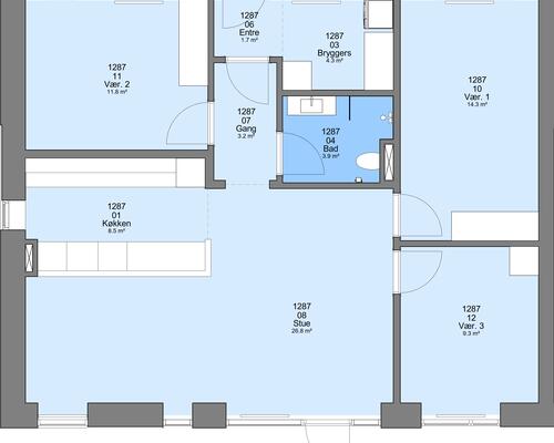 4 værelses hus i Ringkøbing