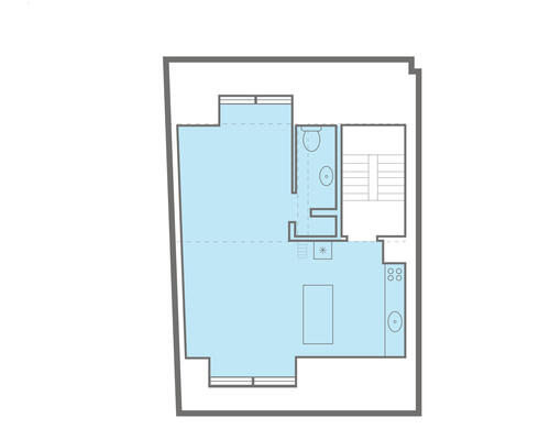 Lys og rummelig 1ér på kvisten