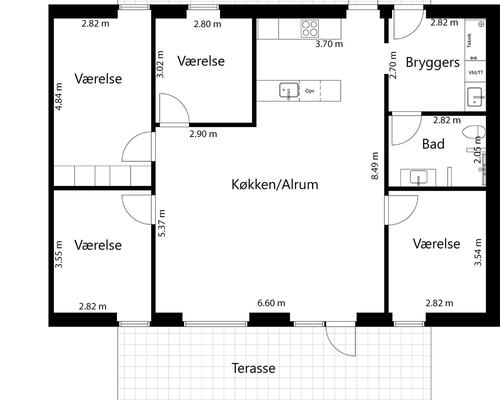 5 værelses hus i Vejle