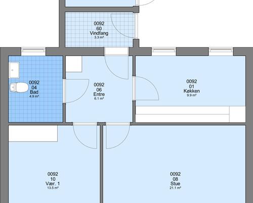 2 værelses hus i Thisted