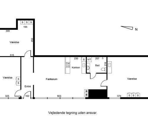 4 værelses lejlighed i Esbjerg