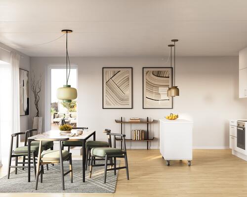 Stor 2 værelses Lejlighed til leje fra 2025 centralt i byen