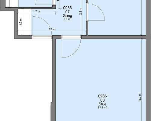 2 værelses lejlighed i Randers NØ