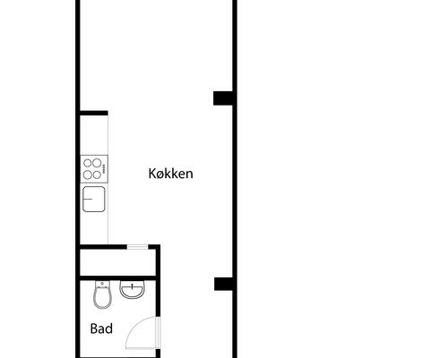 1 værelses lejlighed i Århus C