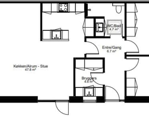 3 værelses hus i Viborg