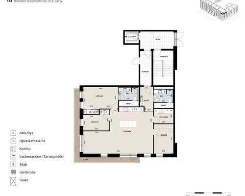 4 værelses lejlighed i København SV