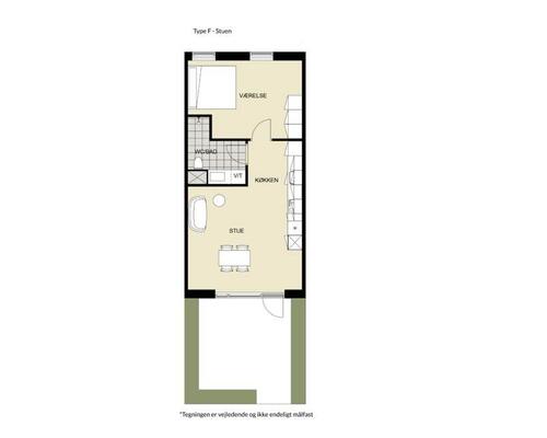 2 værelses lejlighed i Århus N