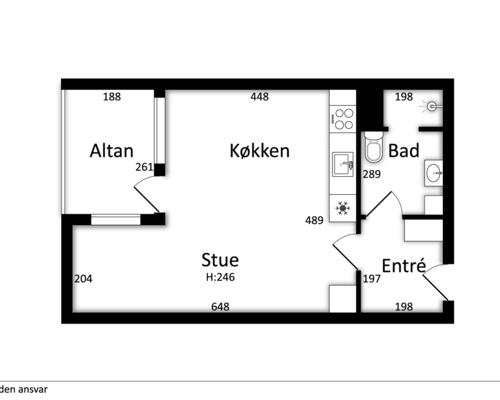 Studio apartment ved Ceres Byen