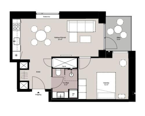 Din nye 2-værelses kvalitetslejlighed i Aarhus C!