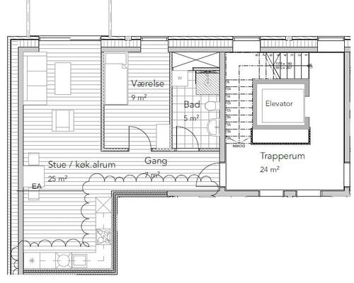 2 værelses lejlighed i Viborg