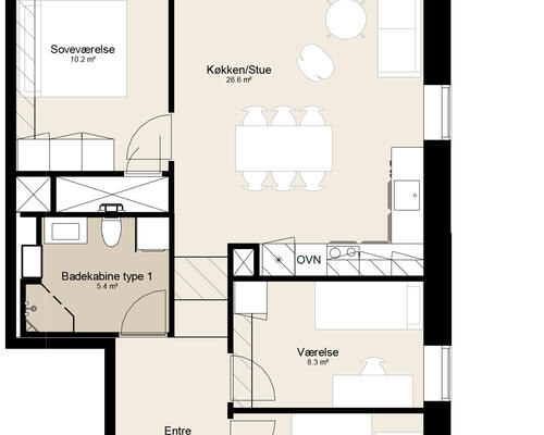 Bygholm Have - 4 vær med altan