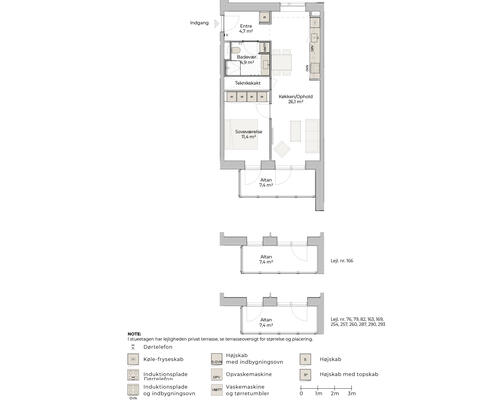 Moderne boliger i smukke omgivelser