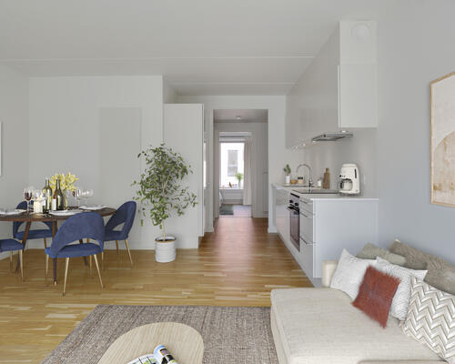 3 værelses lejlighed i København S