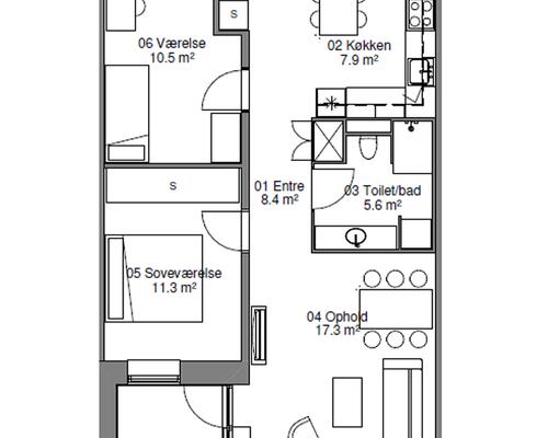 3 værelses lejlighed i Højbjerg