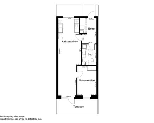 2 værelses lejlighed i Kalundborg