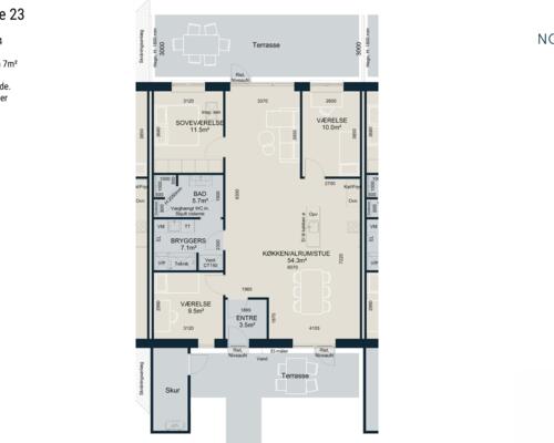 4 værelses hus i Odder