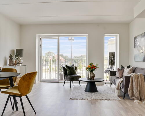 Teglværkskanten - Lækker og lys 2-værelses lejlighed med egen terrasse