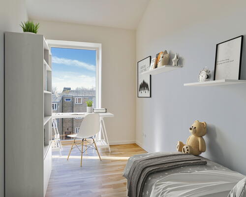 Bygården - Modern lejlighed i lækre materialer med plads til familien