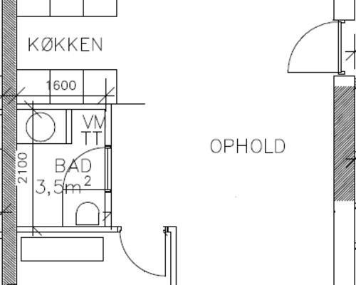 Lækker lys lejlighed i Aalborg centrum - husdyr tilladt.
