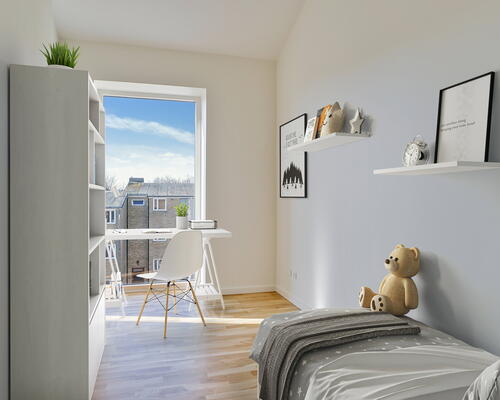 Bygården - Modern lejlighed i lækre materialer med plads til familien