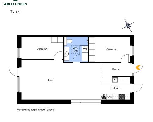 Familievenligt nyopført rækkehus i Snejbjerg med privat have/terrasse og mulighed for ladestander.