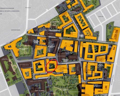 Nyere opført lejlighed i Carlsbergbyen med tagterrasse på 12 m2 udlejes fra 1/7