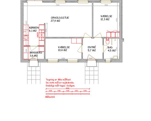 3 værelses lejlighed i Tistrup