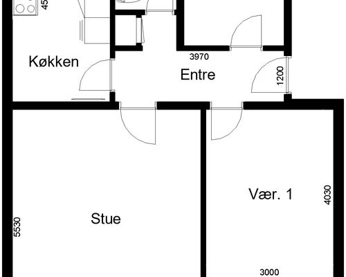 3 værelses lejlighed i Grindsted