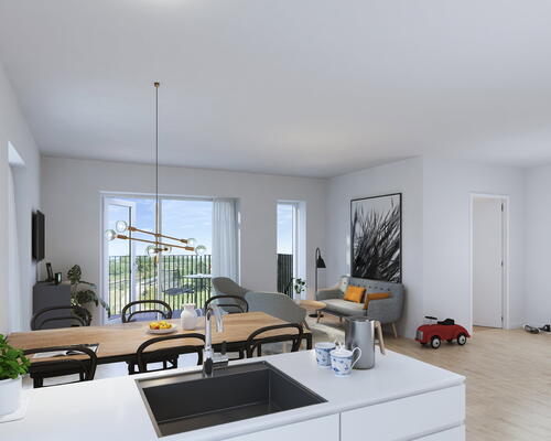 KUN 2 måneders depositium - Stor og lys hjørnelejlighed med fri udsigt