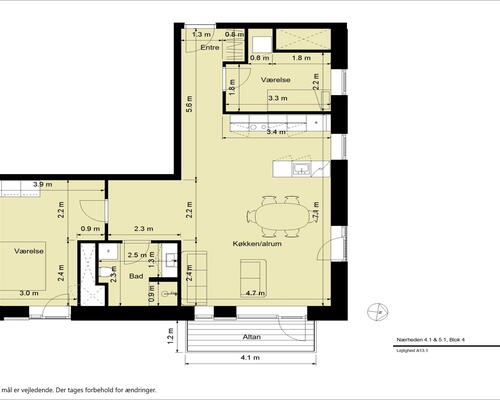 KUN 2 måneders depositium - Stor og lys hjørnelejlighed med fri udsigt
