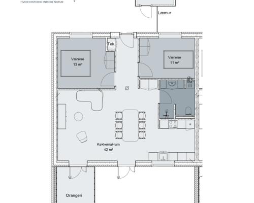 3 værelses lejlighed i Agedrup