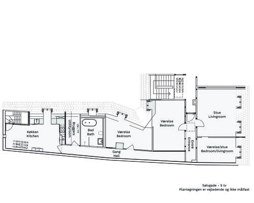 4 værelses lejlighed i København K