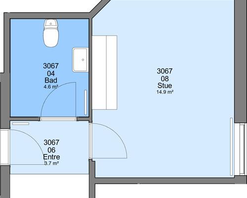 1 værelses lejlighed i Sæby