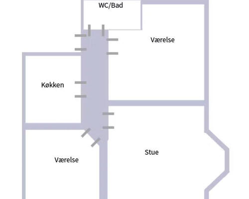Hyggelig og nyrenoveret 3 værelses med adgang til have, Horsens
