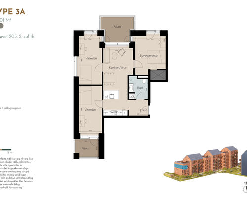 Fantastisk 4-værelses lejlighed med to altaner i attraktive Risskov Engen